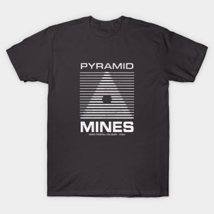 Pyramid Mines - Mars Federal Colonies 2084 - vintage logo T-Shirt